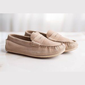 Boy's Tan Suede Loafers